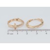 Серьги Xuping Позолота 18K колечки Звезды фото №2