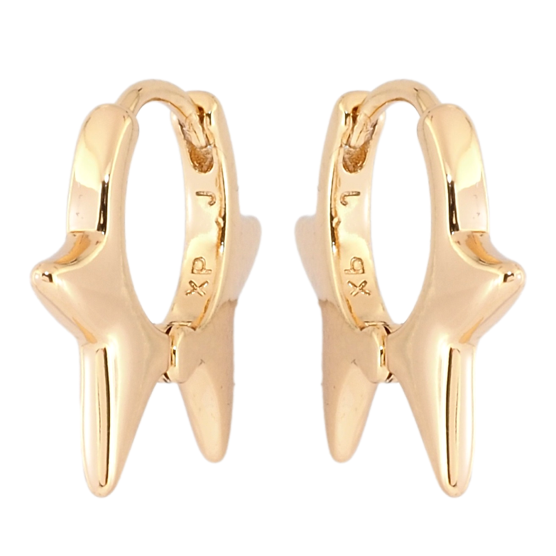 Серьги Xuping Позолота 18K колечки Декоративные фото №1