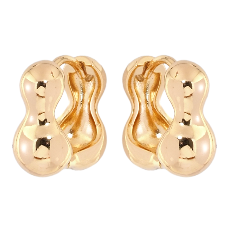 Серьги Xuping Позолота 18K колечки Фигурные фото №11