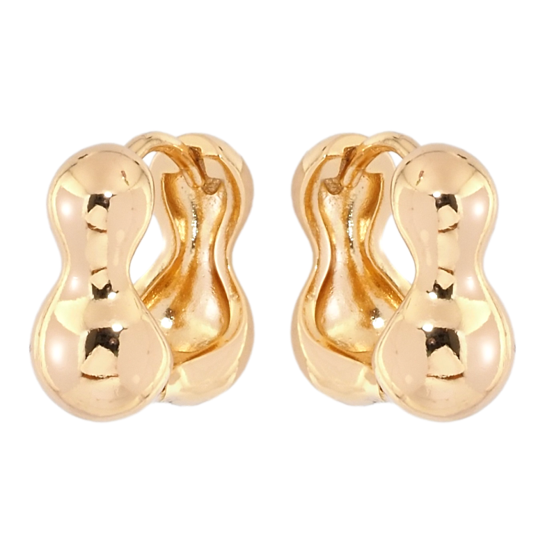 Сережки Xuping Позолота 18K колечка Фігурні фото №1