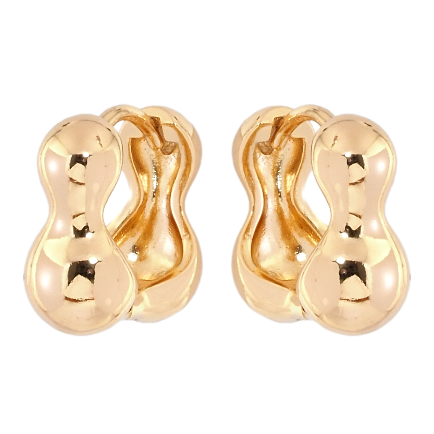 Серьги Xuping Позолота 18K колечки Фигурные фото №1
