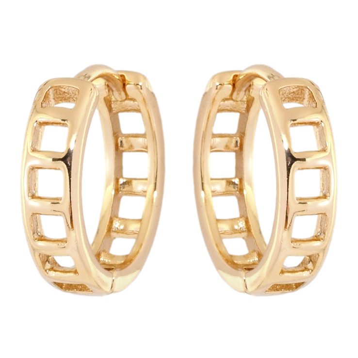 Сережки Xuping Позолота 18K колечка Різьблений орнамент фото №20 Сережки Xuping Позолота 18K колечка Різьблений орнамент фото №20