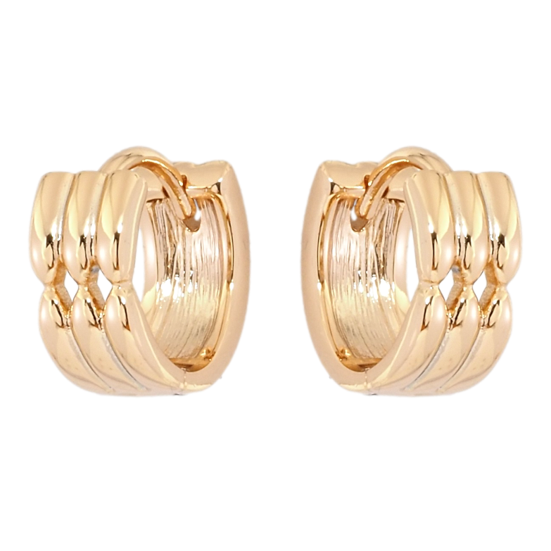 Серьги Xuping Позолота 18K колечки Декоративный орнамент фото №1