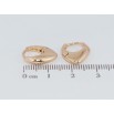 Серьги Xuping Позолота 18K колечки Декоративные фото №2