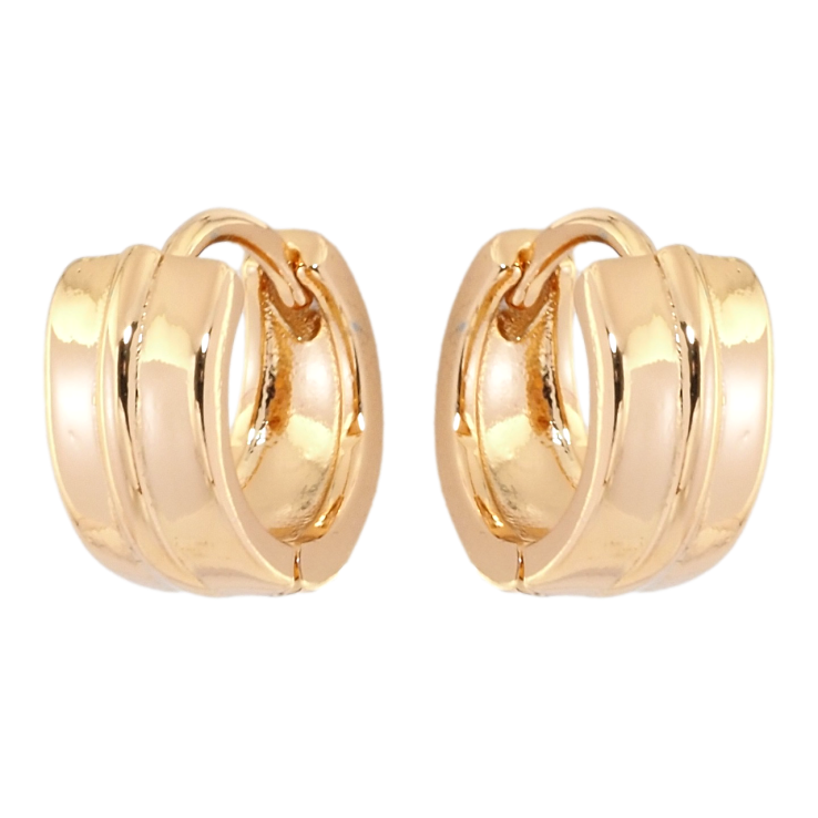 Серьги Xuping Позолота 18K колечки Широкие фото №15