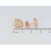Сережки Xuping Позолота 18K пусети Сердечки з цирконієм фото №2 Сережки Xuping Позолота 18K пусети Сердечки з цирконієм фото №2