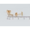 Серьги Xuping Позолота 18K пусеты Крестики с цирконием фото №2