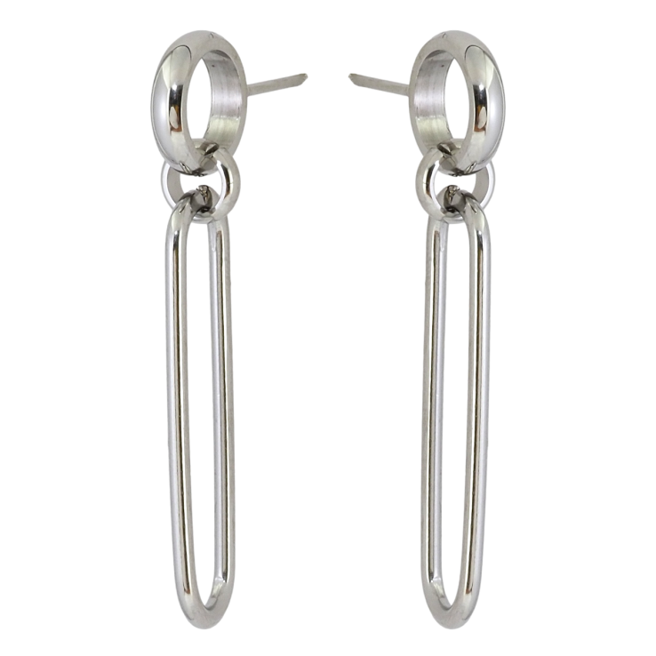 Серьги Xuping TTM Stainless Steel цвет Родий пусеты Декоративные подвески фото №24