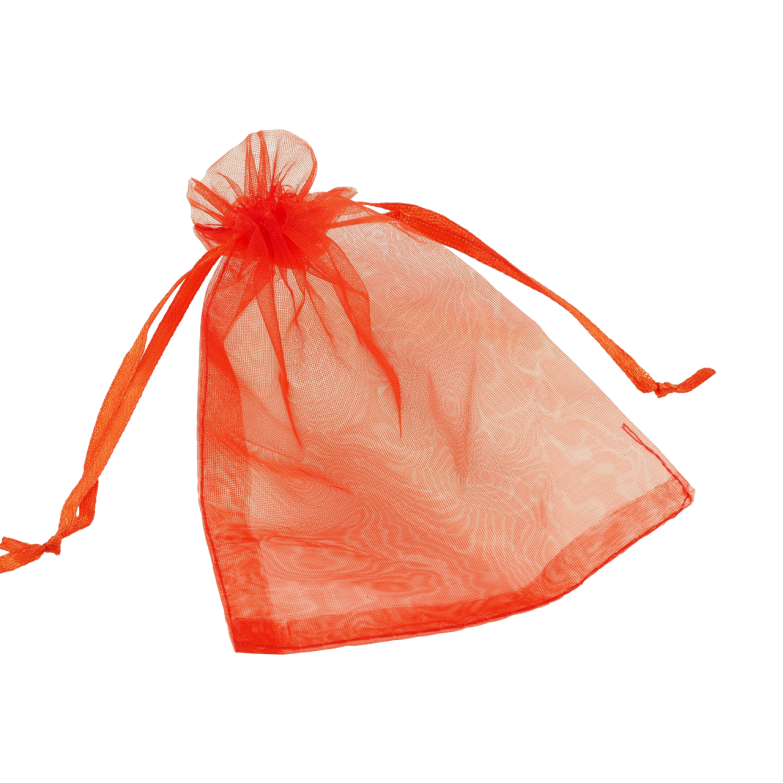 Мішечок подарунковий з органзи Червоний розмір 10х15см ціна за 1 шт. фото №1