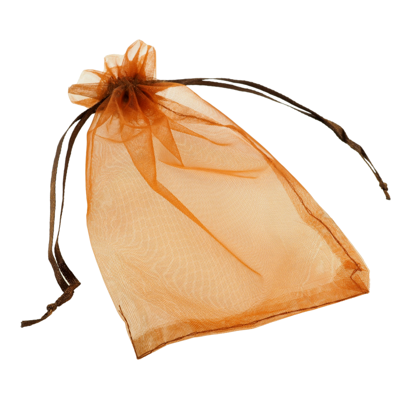 Мішечок подарунковий з органзи Коричневий розмір 10х15см ціна за 1 шт. фото №16