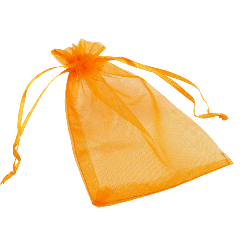 Мішечок подарунковий з органзи Помаранчевий розмір 10х15см ціна за 1 шт. фото №18