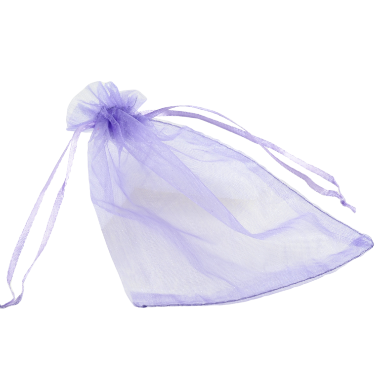 Мішечок подарунковий з органзи Бузковий розмір 12х17см ціна за 1 шт. фото №3