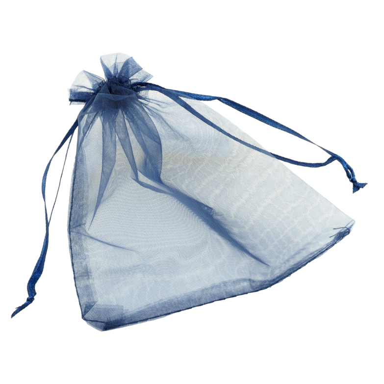 Мешочек подарочный из органзы Синий размер 12х17см цена за 1 шт. фото №3