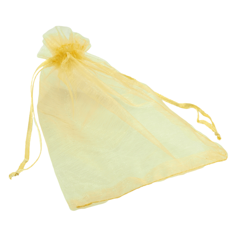 Мешочек подарочный из органзы Желтый размер 12х17см цена за 1 шт. фото №1