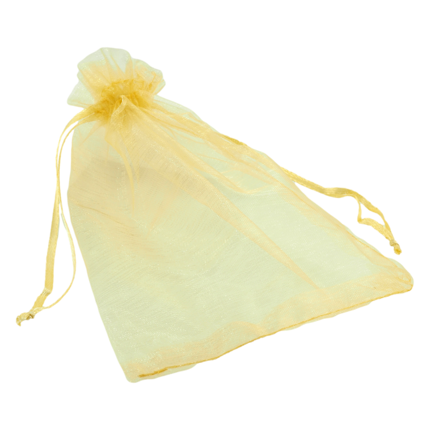 Мішечок подарунковий з органзи Жовтий розмір 12х17см ціна за 1 шт. фото №1