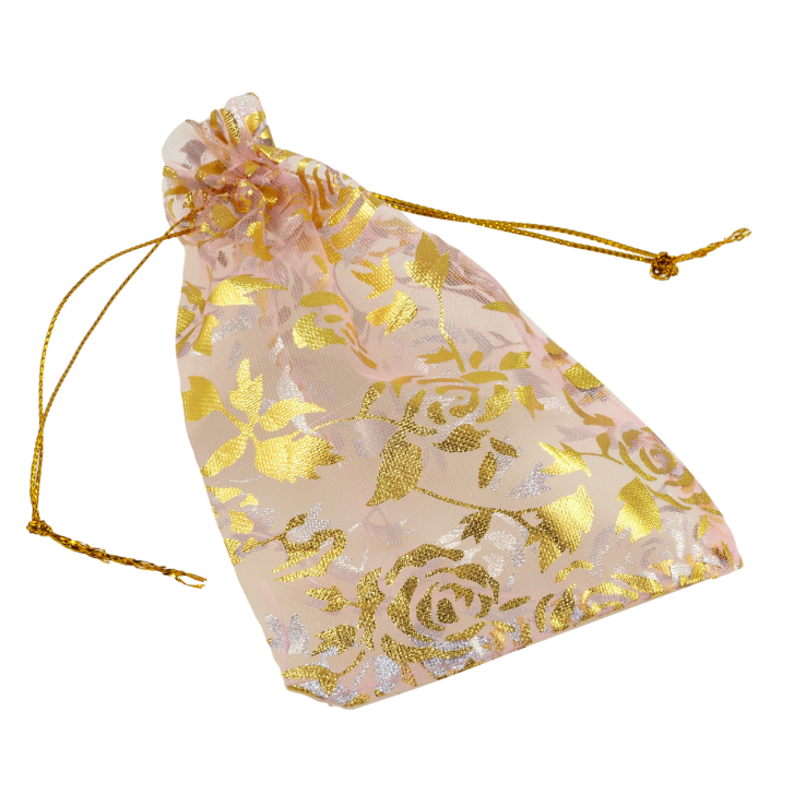 Мішечок подарунковий з органзи Квітковий візерунок, колір персиковий розмір 10х13см ціна за 1 шт. фото №19 Мішечок подарунковий з органзи Квітковий візерунок, колір персиковий розмір 10х13см ціна за 1 шт. фото №19