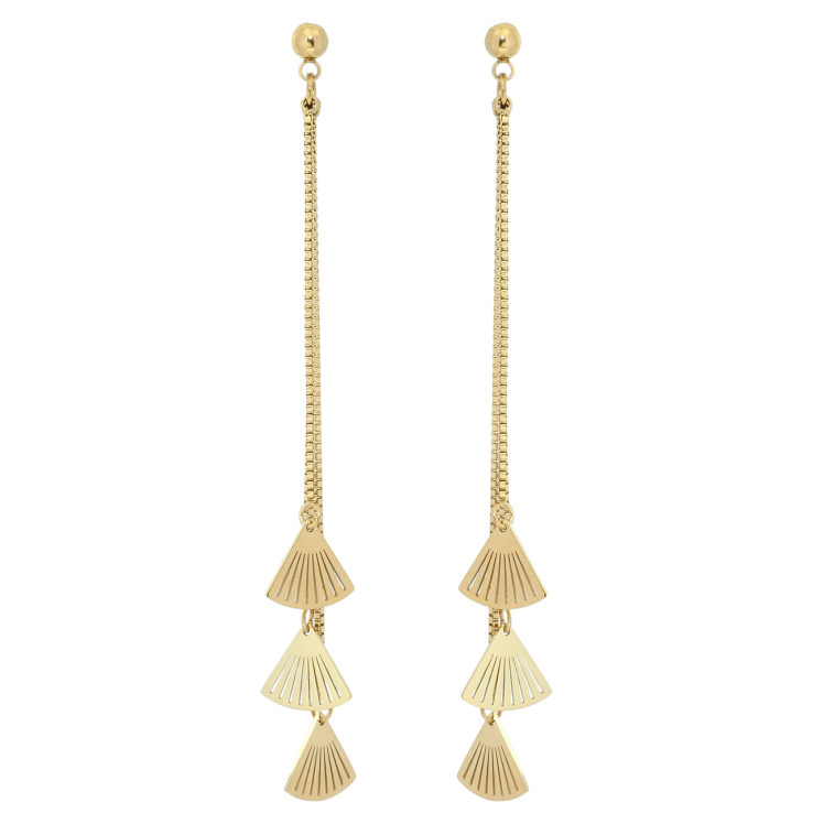 Серьги Xuping TTM Stainless Steel цвет 14K пусеты Декоративные подвески фото №25