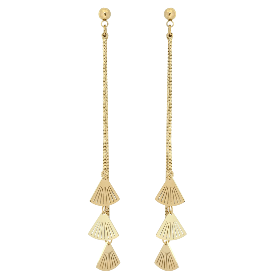 Серьги Xuping TTM Stainless Steel цвет 14K пусеты Декоративные подвески фото №1