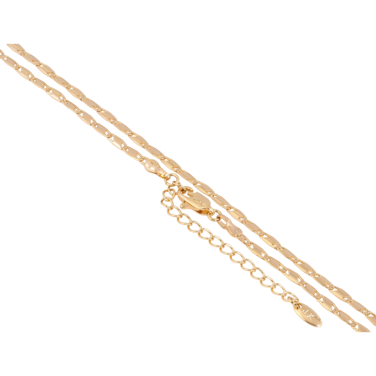 Ланцюжок Xuping Позолота 18K Плетіння Морський ланцюг довжина з доп.ланцюжком 45-50см х 3мм фото №7 Ланцюжок Xuping Позолота 18K Плетіння Морський ланцюг довжина з доп.ланцюжком 45-50см х 3мм фото №7