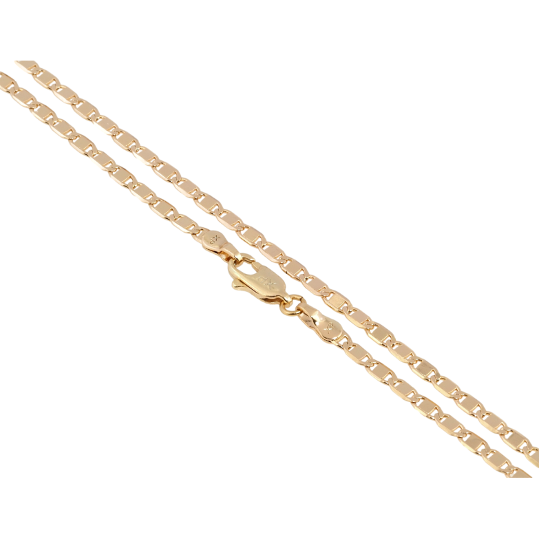 Цепочка Xuping Позолота 18K Плетение Морская цепь длина 45см х 3мм фото №1