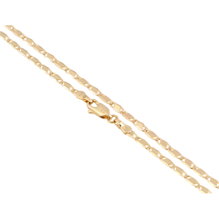 Ланцюжок Xuping Позолота 18K Плетіння Морський ланцюг довжина 45см х 3мм фото №6 Ланцюжок Xuping Позолота 18K Плетіння Морський ланцюг довжина 45см х 3мм фото №6