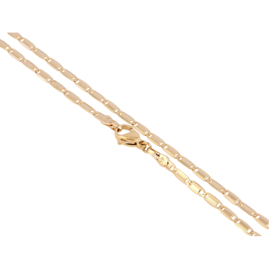 Ланцюжок Xuping Позолота 18K Плетіння Морський ланцюг довжина 45см х 2.5мм фото №1