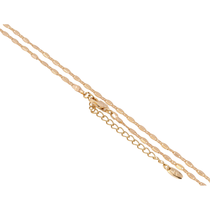 Ланцюжок Xuping Позолота 18K Плетіння Морський ланцюг довжина з доп.ланцюжком 45-50см х 2мм фото №13 Ланцюжок Xuping Позолота 18K Плетіння Морський ланцюг довжина з доп.ланцюжком 45-50см х 2мм фото №13