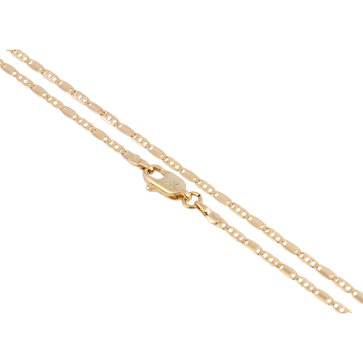 Ланцюжок Xuping Позолота 18K Плетіння Морський ланцюг довжина 44см х 2мм фото №9 Ланцюжок Xuping Позолота 18K Плетіння Морський ланцюг довжина 44см х 2мм фото №9