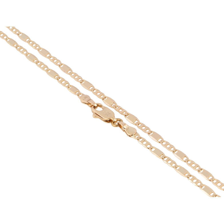 Ланцюжок Xuping Позолота 18K Плетіння Морський ланцюг довжина 45см х 2.5мм фото №1