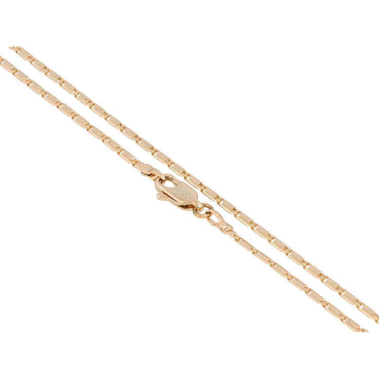 Ланцюжок Xuping Позолота 18K Плетіння Морський ланцюг довжина 45см х 2мм фото №3 Ланцюжок Xuping Позолота 18K Плетіння Морський ланцюг довжина 45см х 2мм фото №3