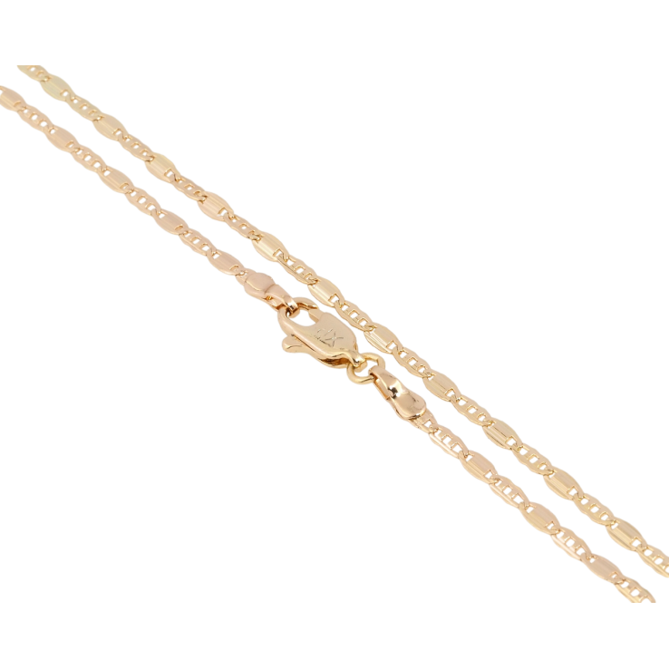 Ланцюжок Xuping Позолота 18K Плетіння Морський ланцюг довжина 45см х 2мм фото №13 Ланцюжок Xuping Позолота 18K Плетіння Морський ланцюг довжина 45см х 2мм фото №13
