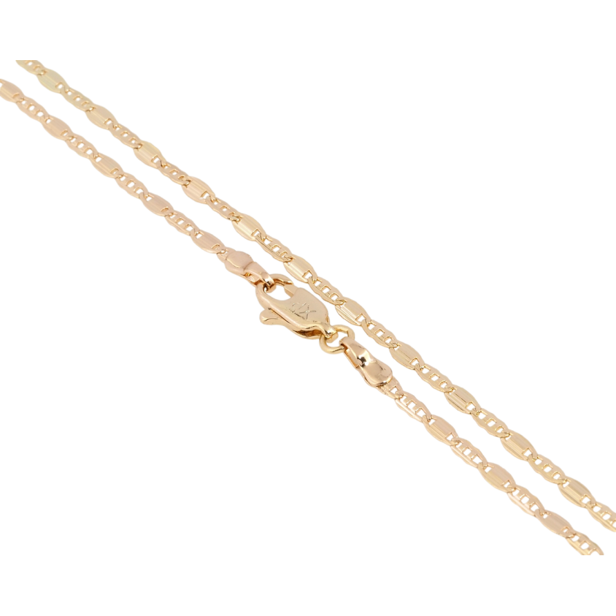Ланцюжок Xuping Позолота 18K Плетіння Морський ланцюг довжина 45см х 2мм фото №1