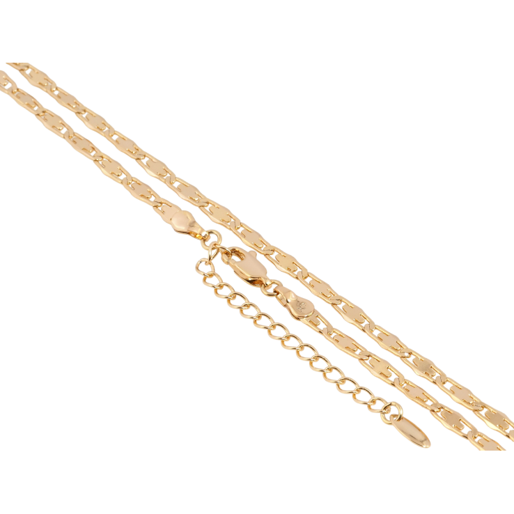 Ланцюжок Xuping Позолота 18K Плетіння Фантазійне довжина з доп.ланцюжком 45-50см х 3.5мм фото №11 Ланцюжок Xuping Позолота 18K Плетіння Фантазійне довжина з доп.ланцюжком 45-50см х 3.5мм фото №11