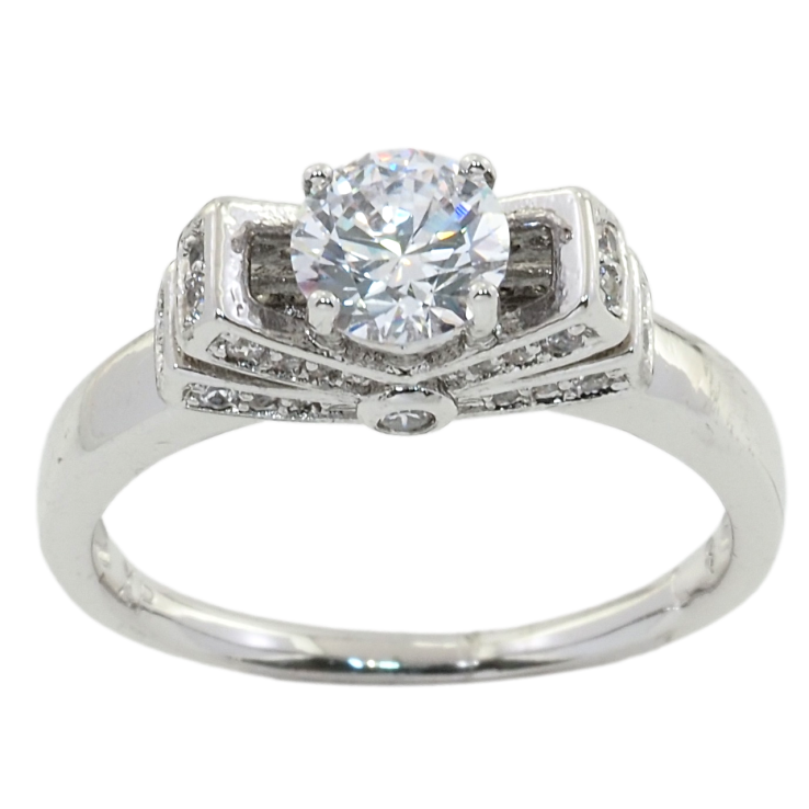 Каблучка Xuping Родій Вставка фіаніт фото №13