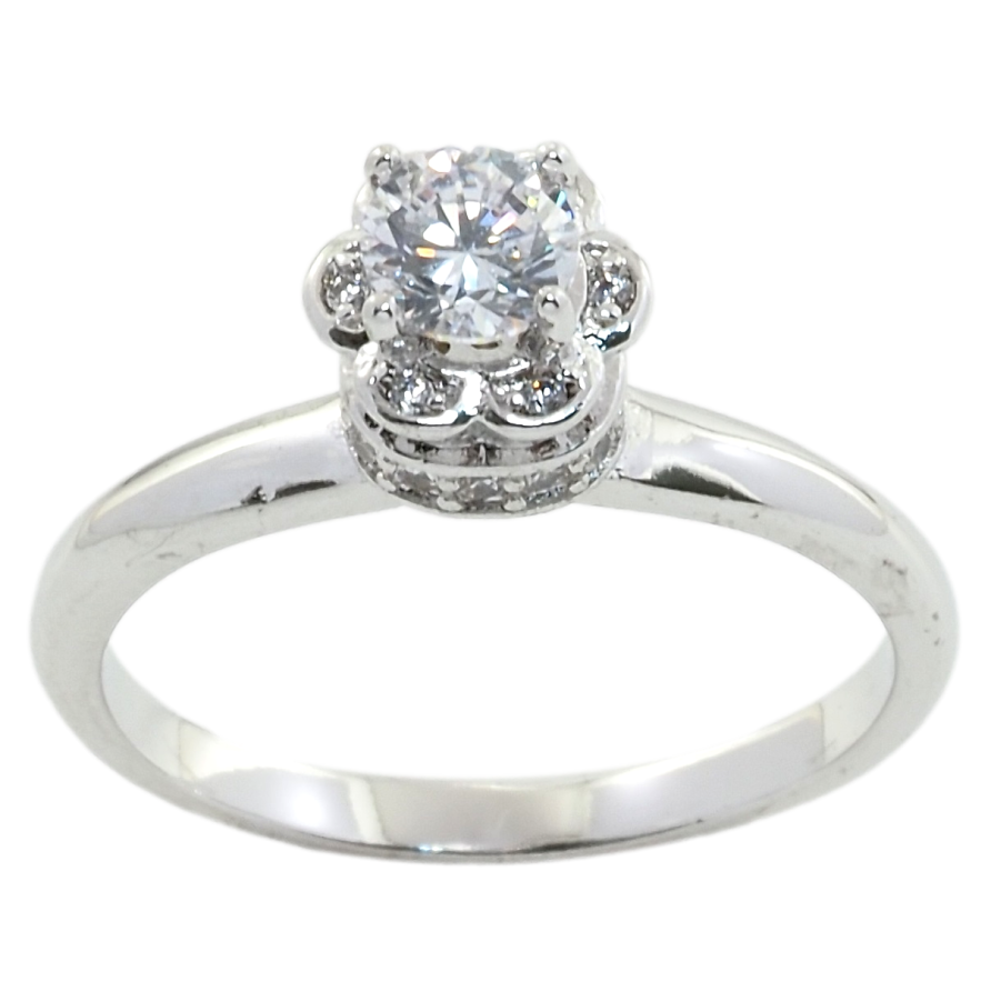 Каблучка Xuping Родій Квітка з цирконієм фото №1