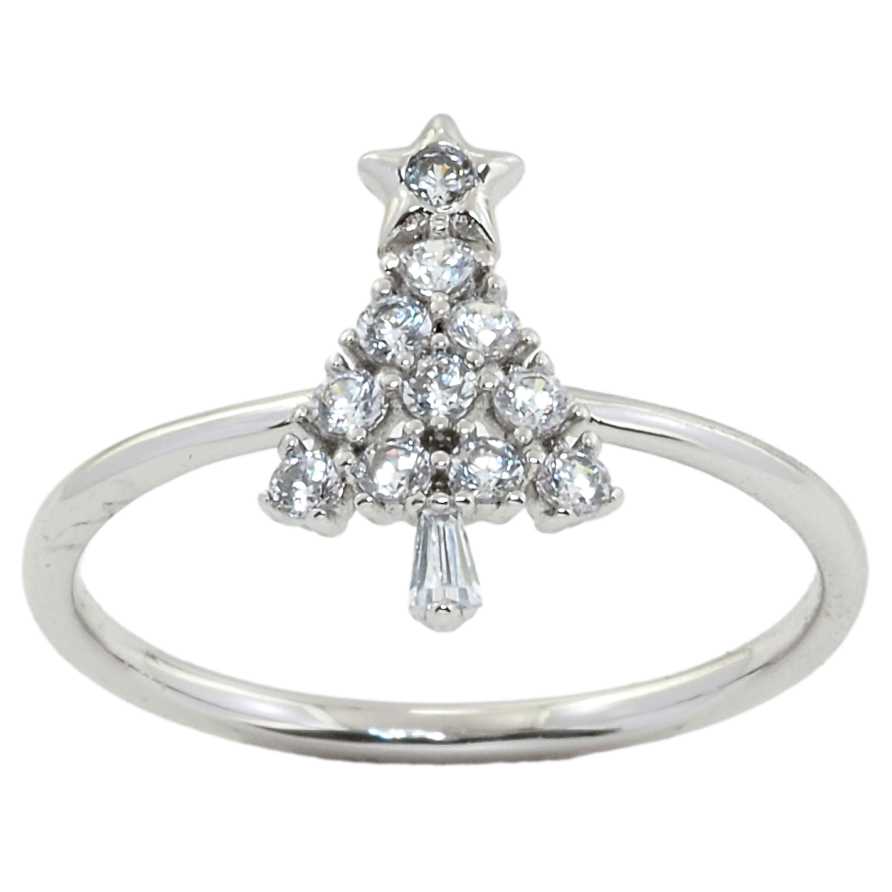 Каблучка Xuping Родій Ялинка інкрустація цирконієм фото №1