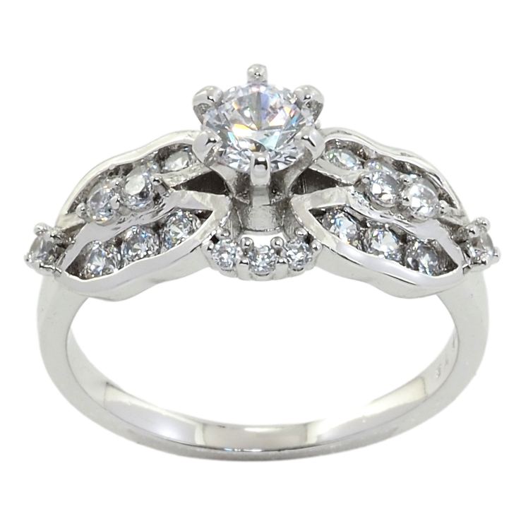 Каблучка Xuping Родій Інкрустація цирконієм фото №8