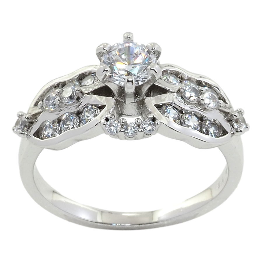 Каблучка Xuping Родій Інкрустація цирконієм фото №1