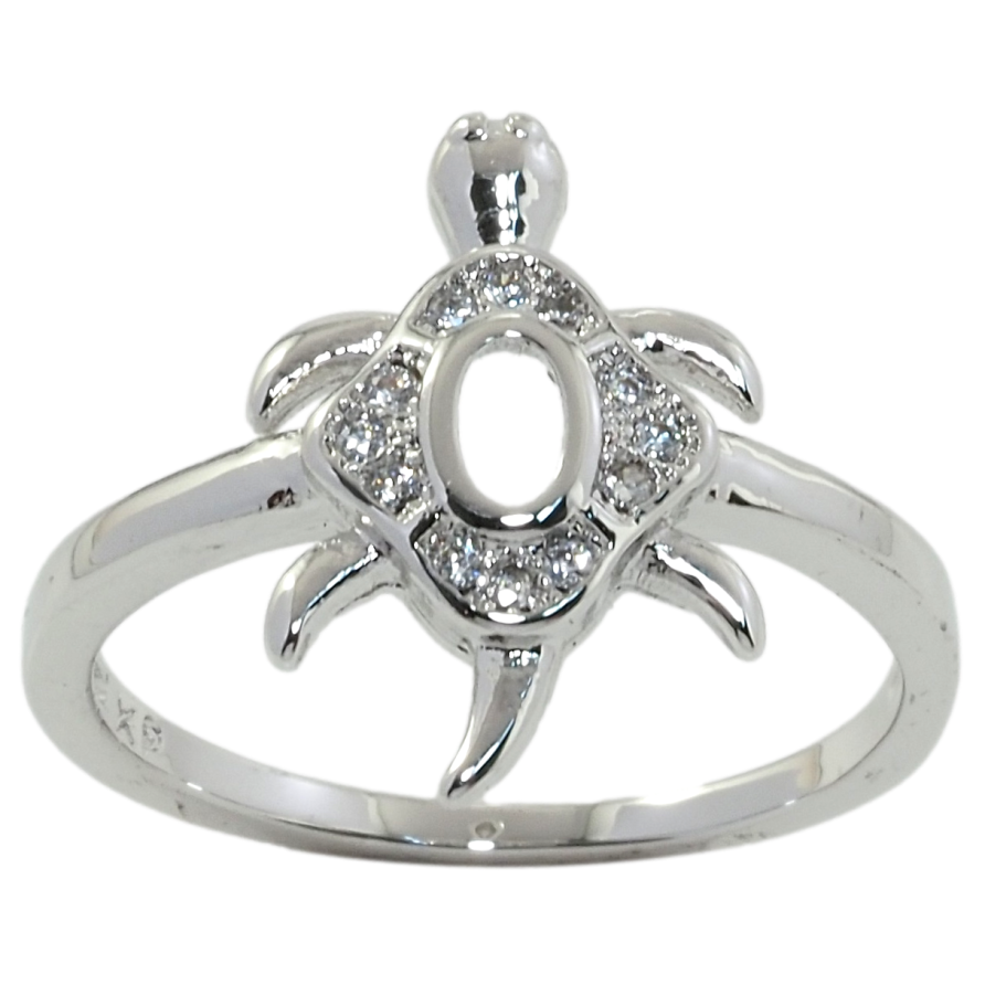 Кольцо Xuping Родий Черепаха фото №1