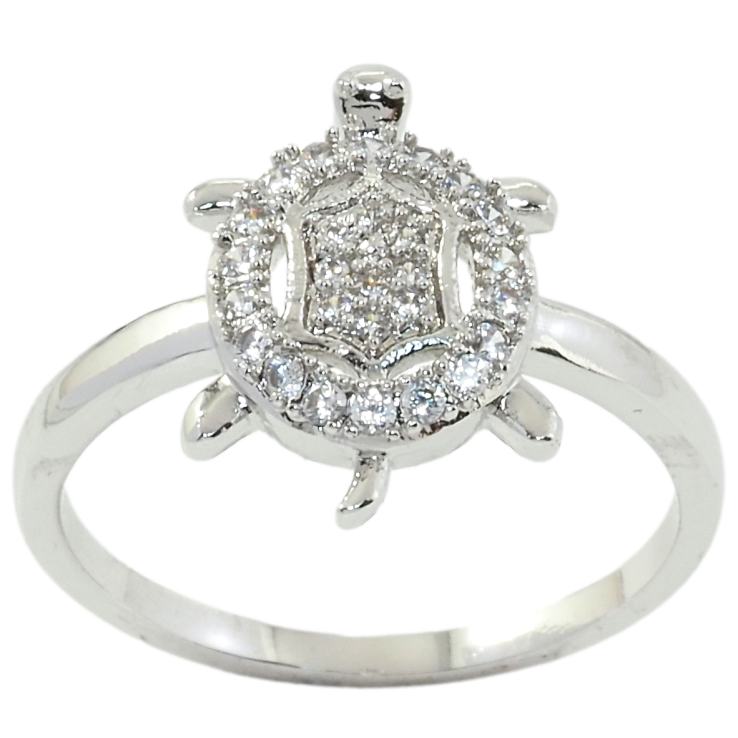 Каблучка Xuping Родій Черепаха р 16.5,17,18 фото №9