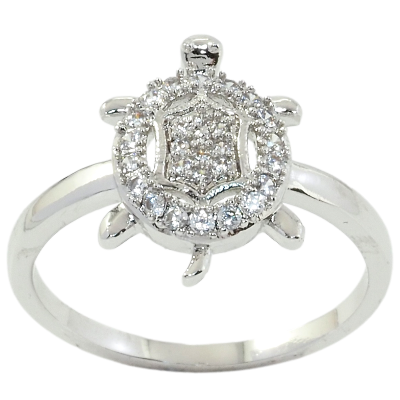 Кольцо Xuping Родий Черепаха фото №1