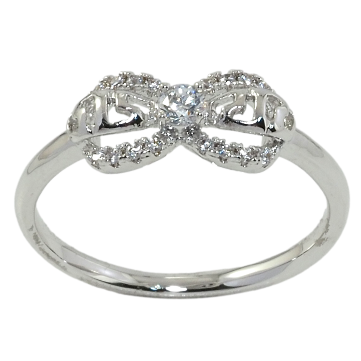 Каблучка Xuping Родій Бант із цирконієм фото №15