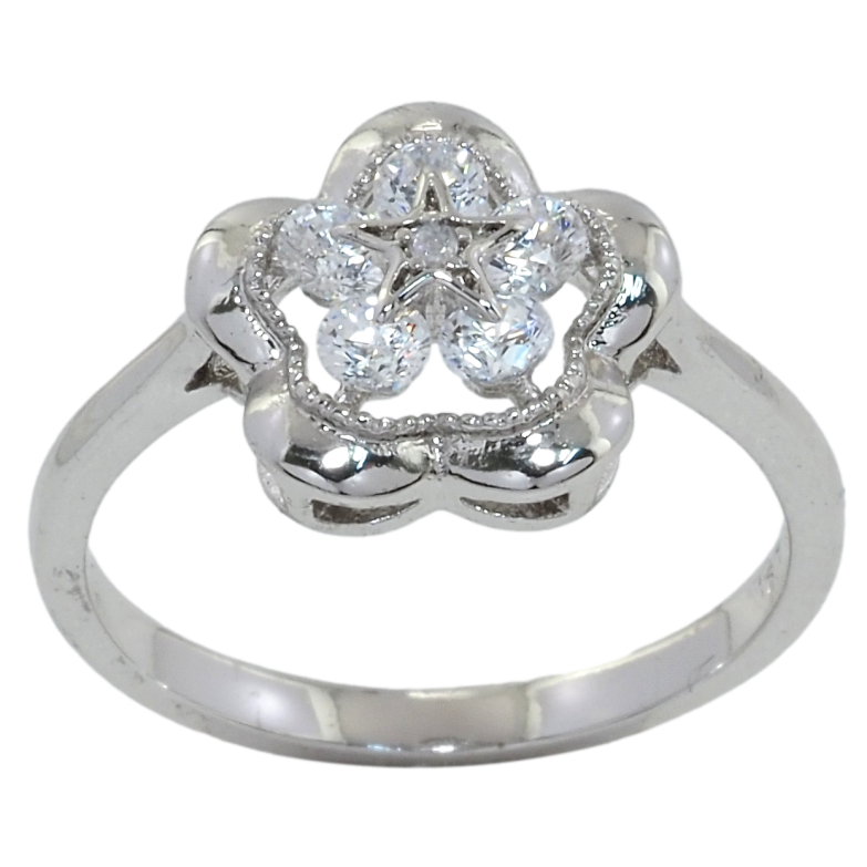 Каблучка Xuping Родій Квіточка фото №1 Каблучка Xuping Родій Квіточка фото №1