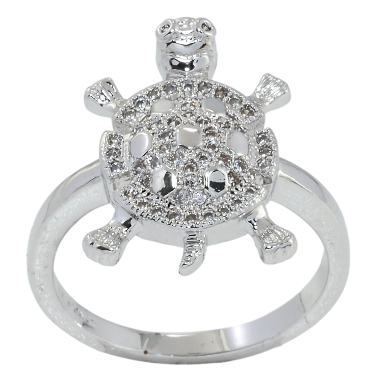 Кольцо Xuping Родий Черепаха фото №24