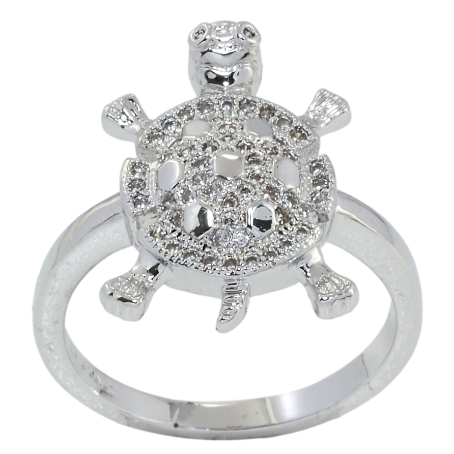 Кольцо Xuping Родий Черепаха фото №1
