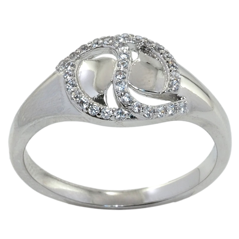 Каблучка Xuping Родій Візерунок з цирконієм фото №6