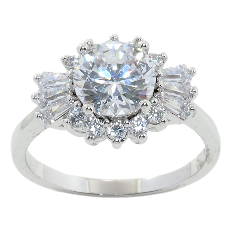 Каблучка Xuping Родій Інкрустація цирконієм фото №10