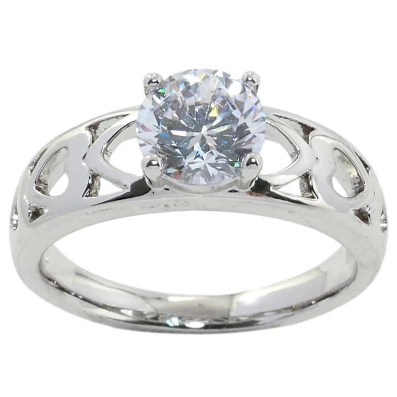 Каблучка Xuping Родій Фіаніт фото №1