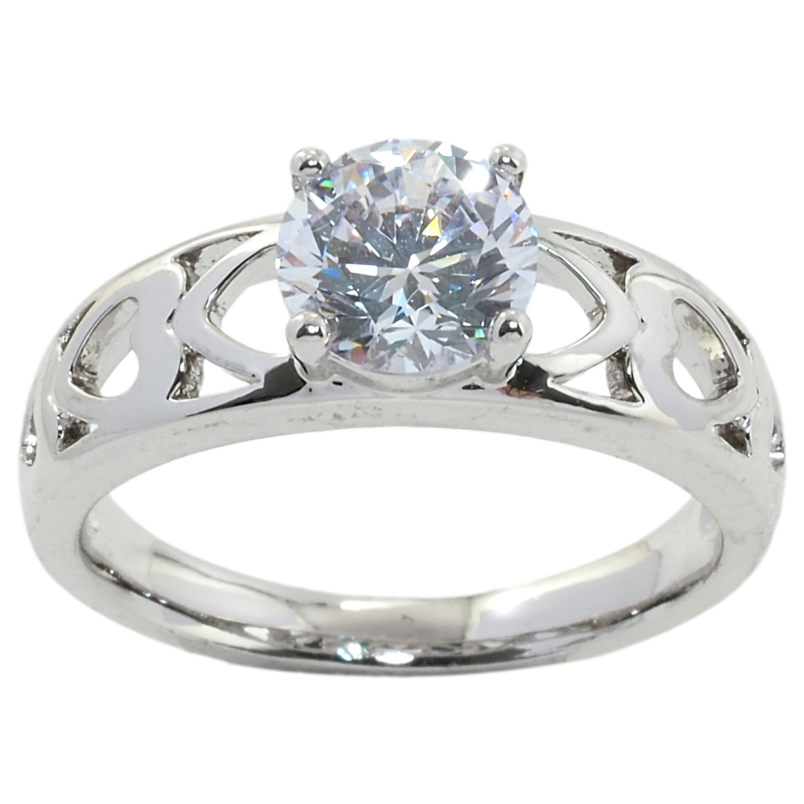 Каблучка Xuping Родій Фіаніт фото №1