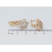 Сережки Xuping Позолота 18K англійський замок Квіточки цирконієм фото №2